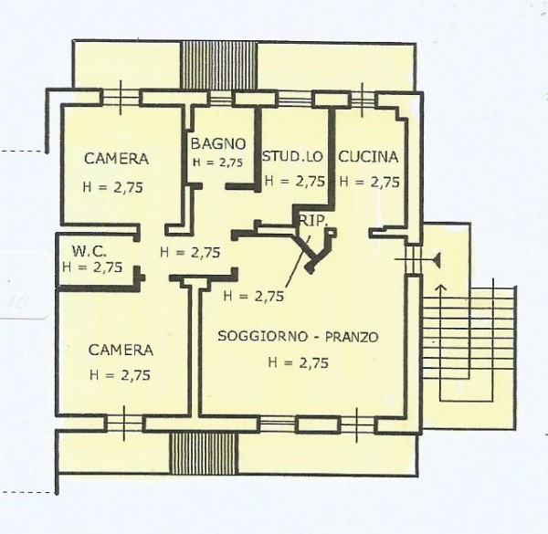Appartamento in vendita a Castel Focognano, Campagna, Con giardino, 112 mq - Foto 6