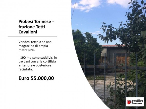 Rustico/Casale in vendita a Piobesi Torinese, Tetti Cavalloni, Con giardino, 190 mq - Foto 2