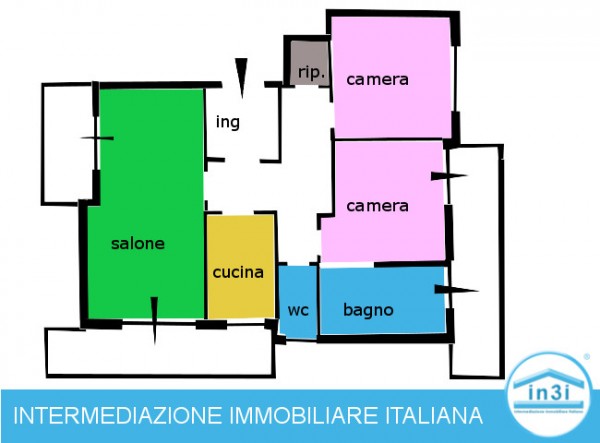 Appartamento in vendita a Roma, Tomba Di Nerone, 100 mq - Foto 9