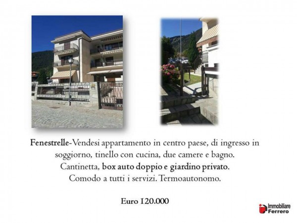 Appartamento in vendita a Fenestrelle, Fenetrelle, Arredato, con giardino, 70 mq - Foto 2