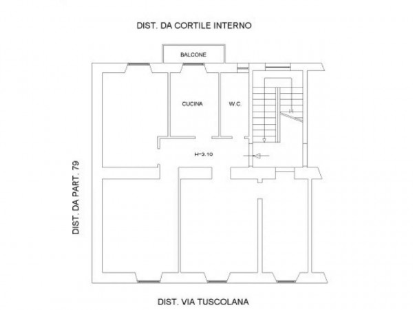 Appartamento in vendita a Roma, Quadraro, 90 mq - Foto 2