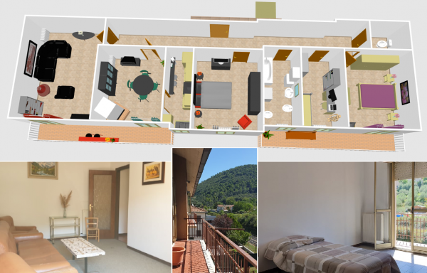 Appartamento in vendita a Spoleto, S.giovanni Di Baiano, 105 mq