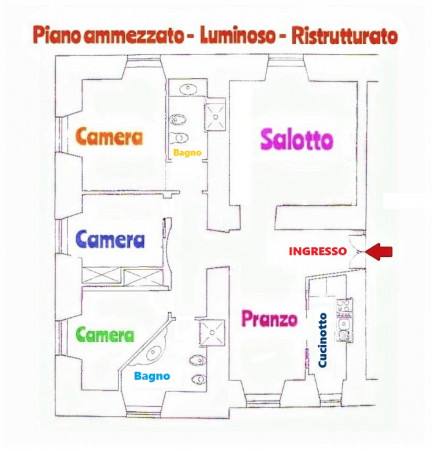 Appartamento in vendita a Napoli, Metrò Materdei, 140 mq - Foto 11