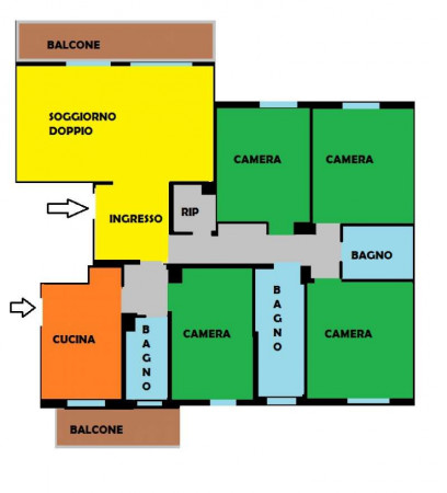 Appartamento in vendita a Milano, San Siro, Con giardino, 180 mq - Foto 3